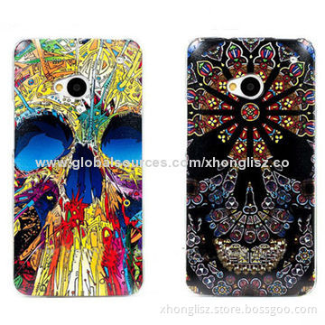 Mask Water Printing Design PC Case for HTC M7
